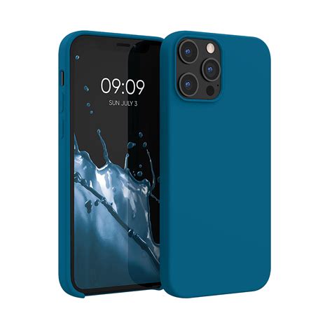 Silicone Iphone 12 Case Deep Blue Blue Silicone Iphone 12 Case