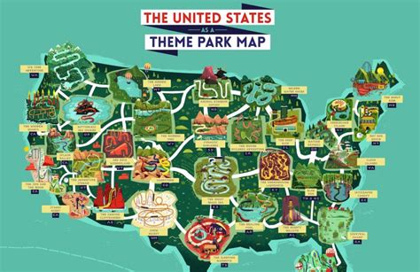 Map Of Us State Parks New York Map Poster