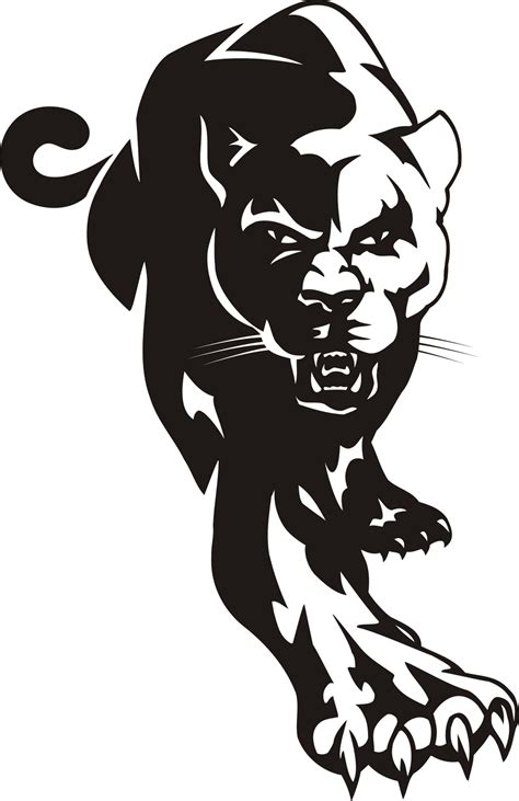 Panther Clipart 9 Best Clip Art Blog Animal Stencil Panther Logo