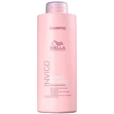 Shampoo Wella Professionals Invigo Blonde Recharge 1l Soneda Perfumaria