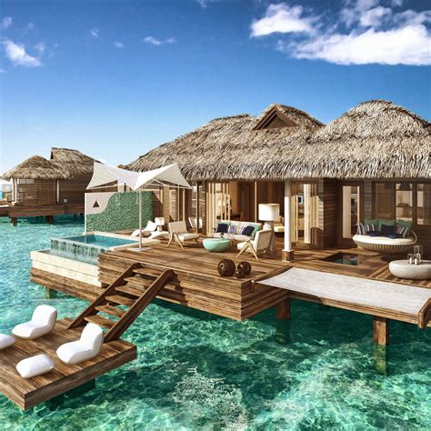 this crazy luxury bungalow is literally out in the sea water bungalow dream vacations