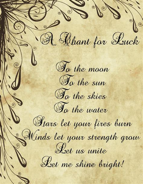 Luck Chant By Minimissmelissa On Deviantart