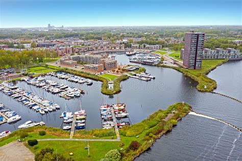 Walking in almere city centre the netherlands. Aerial From The City And Harbour In Almere In Netherlands ...