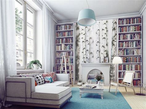 Stunning Wall Mural for Winter Designed in Forest Theme ...