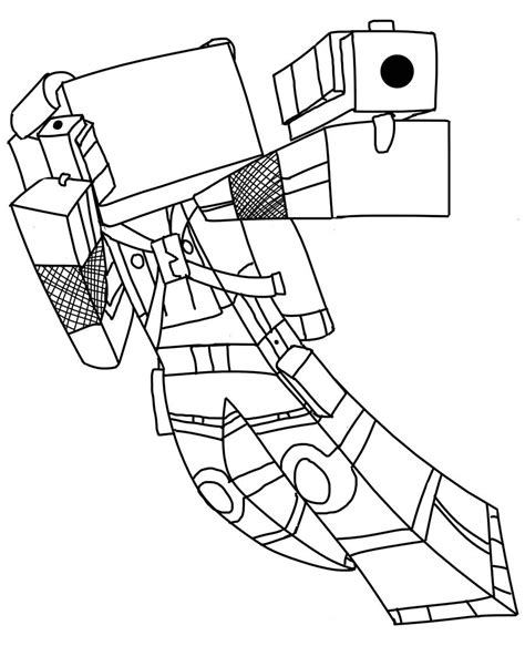 Coloring Page Minecraft