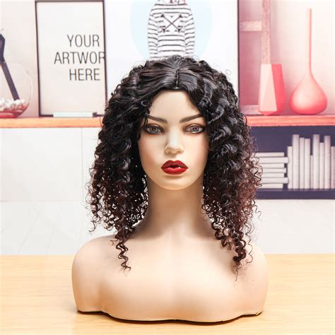 Women Curly Wig Fluffy Small Roll Wig Synthetic Wavy Hair Heat
