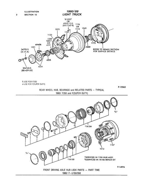Ford Manual Locking Hubs Diagram