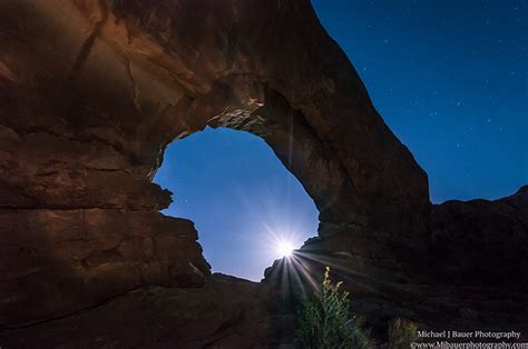 Arches National Park At Night M J Bauer Photography