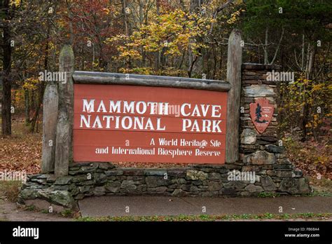 National Park Service Entrance Sign Mammoth Cave National Park