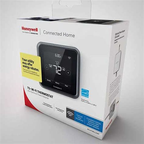 Honeywell Rcht8612wf Lyric T5 Wi Fi Thermostat With Optional Power Adapter
