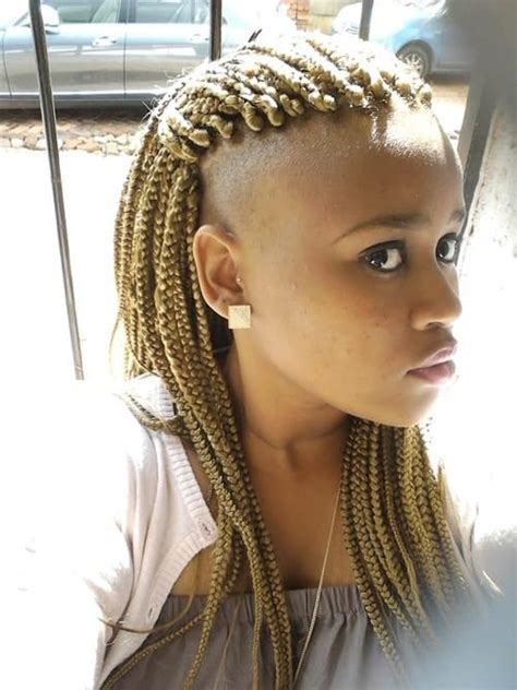 Exotic Braided Hairstyles With Shaved Sides For Women