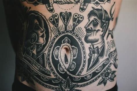 Stomach Tattoos For Men Tattoos For Guys Stomach Tattoos Traditional Tattoo