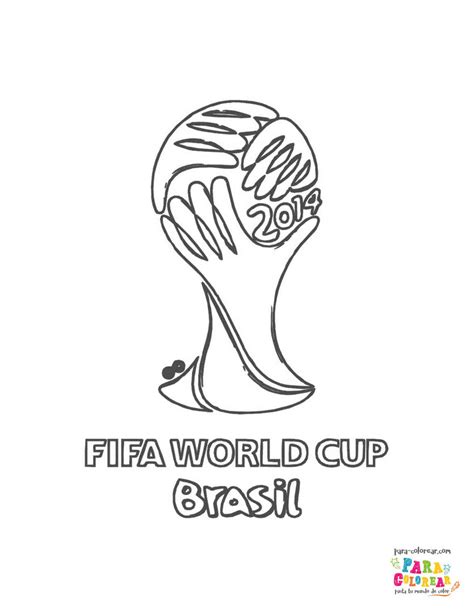 Dibujo De Fifa Copa Del Mundo Para Colorear Para