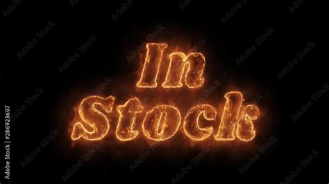 In Stock Word Hot Animated Burning Realistic Fire Flame And Smoke