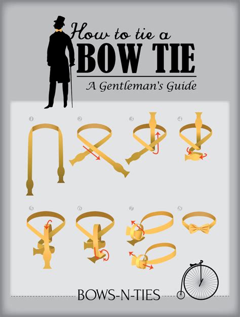 Tie A Bow Tie Instructions Printer Friendly Version