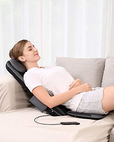 Naipo Shiatsu Back Massager Seat Cushion With Heat Deep Kneading Rolling And Vibrating For