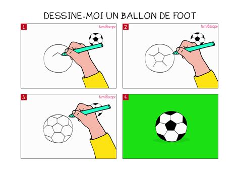 Apprendre à dessiner un ballon de foot en 3 étapes