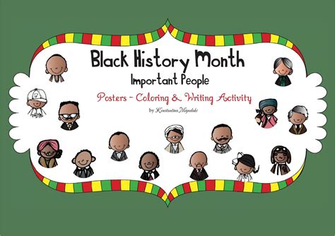 Kindergarten Black History Month Printable Activities