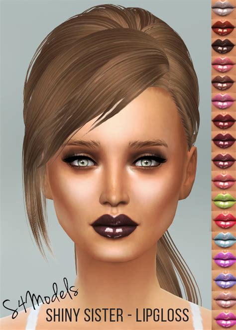 Shinysisters Lipgloss At S4 Models Sims 4 Updates