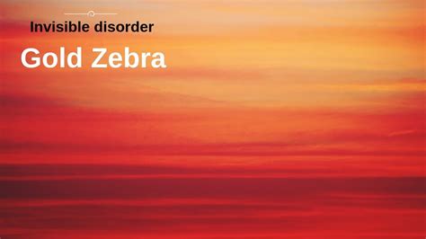 Gold Zebra Invisible Disorder Subtitulado Cc Youtube