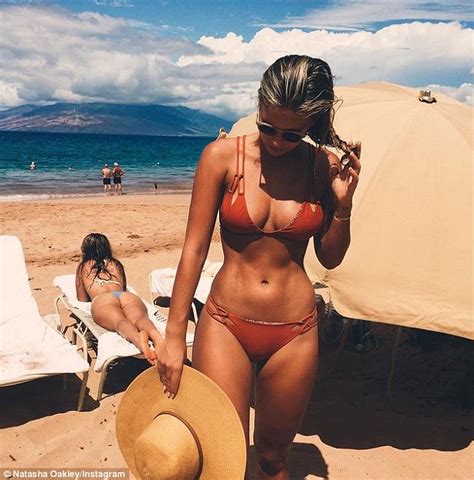 Bikini A Day Blogger Natasha Oakley Lounges On Hawaiian Beach In A Two