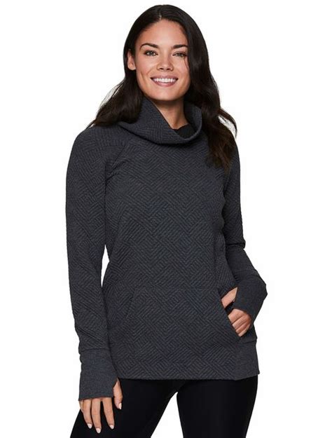 Buy Rbx Active Womens Ultra Soft Quilted Cowl Neck Pullover Sweatshirt Online Topofstyle