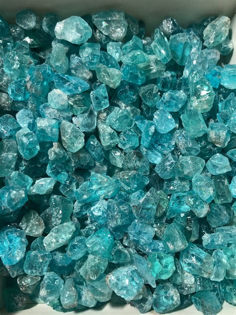 Blue Apatite Natural Rough Raw Stones Appx 5 12mm Chosen Etsy