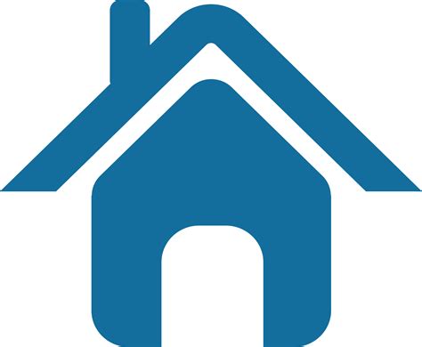 40 Blue Circle Home Icon Png Home