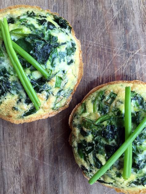 Spinach And Chive Mini Quiches Vegan Paleo Recipes Delicious Healthy