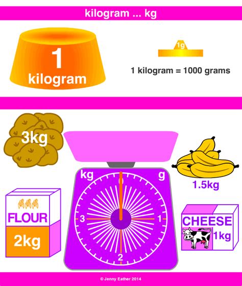 Kilogram Kilo Kg A Maths Dictionary For Kids Quick Reference By