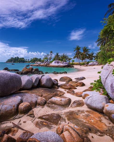 Panorama Beach And Rock Formation Photos At Berhala Island Kepulauan