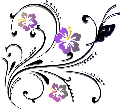 Scroll clipart floral scroll, Scroll floral scroll Transparent FREE for download on ...
