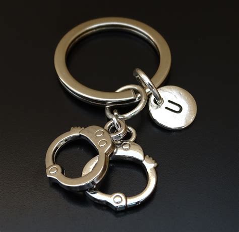 Handcuff Keychain Custom Keychain Custom Key Ring Handcuff