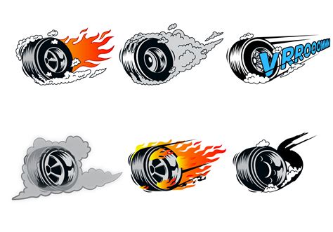 Tire Smoke Vector Art Icons And Graphics For Free Download