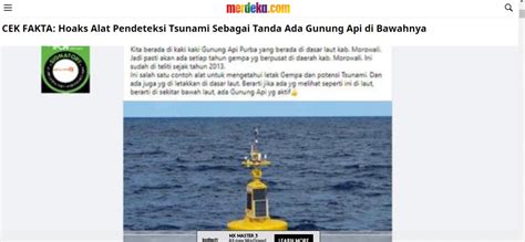 Tsunami yang menerjang asia hingga afrika itu memakan korban hingga 280 ribu jiwa. SALAH Alat Pendeteksi Tsunami Merupakan Tanda Adanya ...