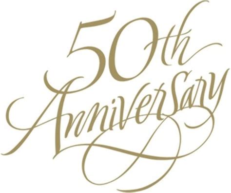 Download High Quality Anniversary Clipart 50th Transparent Png Images