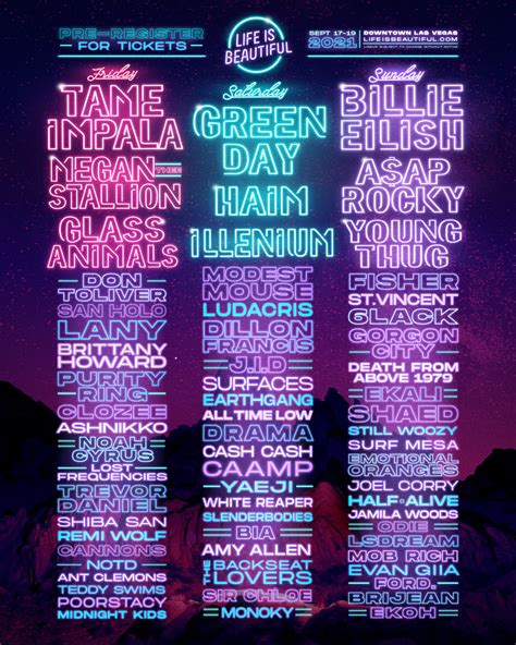 Life Is Beautiful 2021 Reveals Daily Lineups Edmunplugged