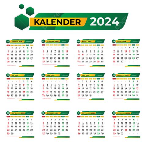 Template Kalender 2024 Lengkap Dengan Tanggal Iklan Hijriah Jawa Dan