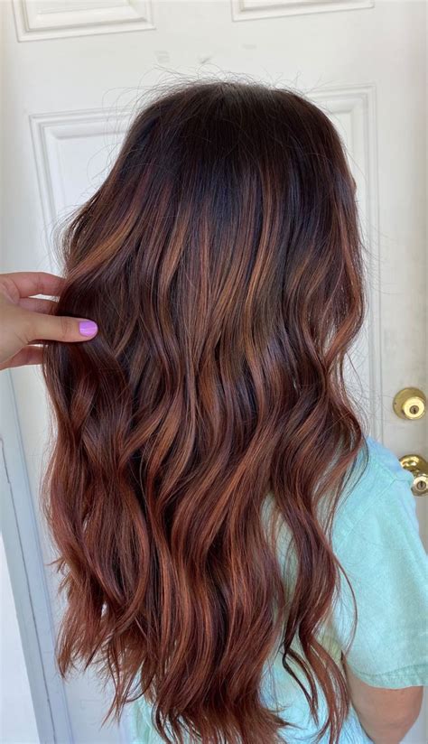 Fall Hair Balayage Hair Copper Hair Color Balayage Red Balayage Hair