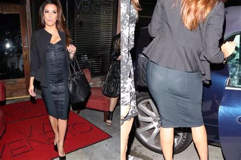 Eva Longoria Flashes Her Bum In See Through Skirt In Yet Another