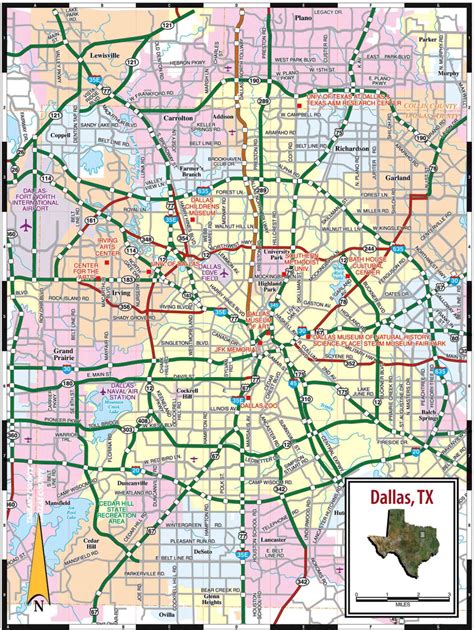 Mapas De Dallas Eua Mapasblog