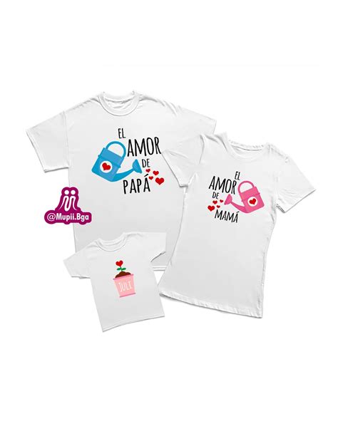 Pack Camisetas Personalizadas Para Toda La Familia Clubezeroseco