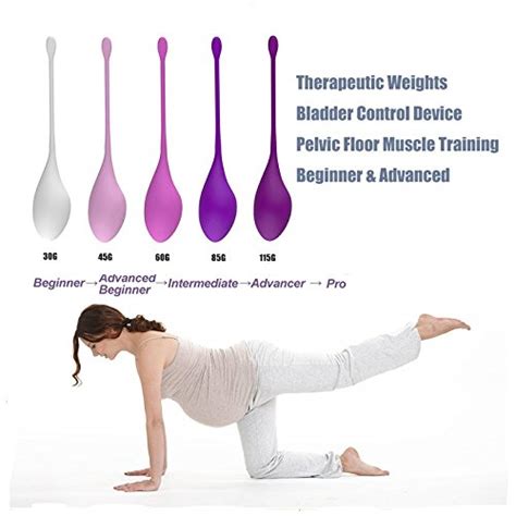 Buy Platinum Kegel Exercise Weights Set Of 5 Premium Silicone Vaginal Training Kegel Balls For