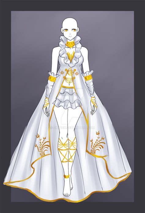 Fantasy Goddess Anime Outfits Costume Design Character