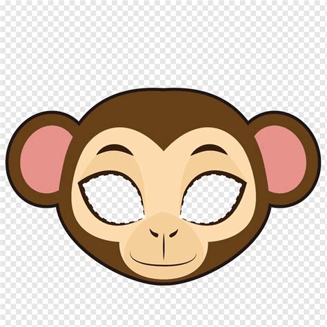 갈색 원숭이 그림 원숭이 원숭이 마스크 포유 동물 얼굴 동물 Png Pngwing