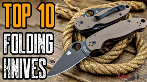 Top 10 Best Folding Knives 2020 For Outdoor Survival Youtube
