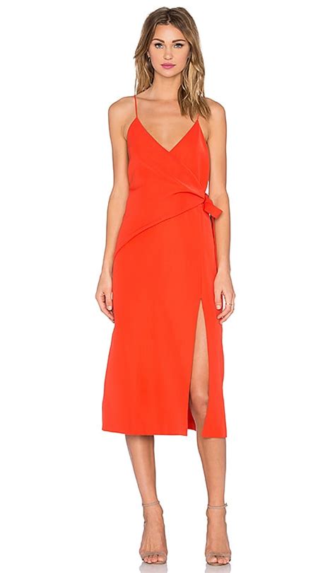 c meo better things dress in morange revolve