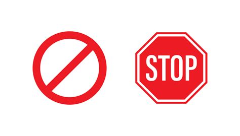 Stop Sign Icon Vector Design On White Background 4364632 Vector Art At