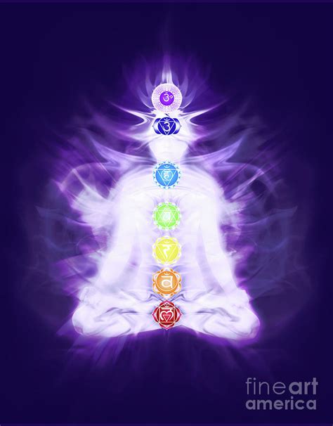 Chakras And Energy Flow On Human Body Photograph By Awen Fine Art My