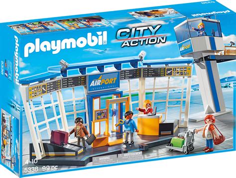 Buy Playmobil Airport With Control Tower Building Set Online At